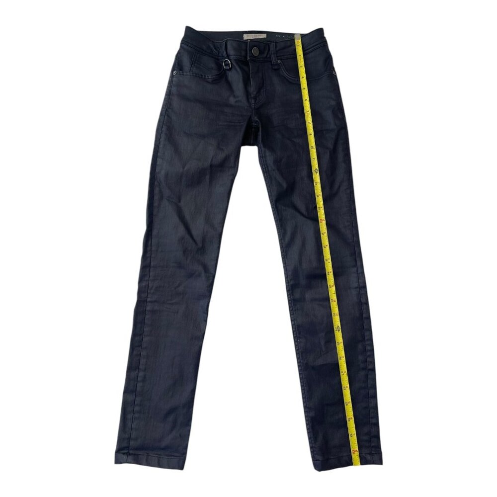 Size 24W Burberry Pilton Skinny Ankle Stretchy Jeans Women's Burgundy Authentic - Picture 3 of 14